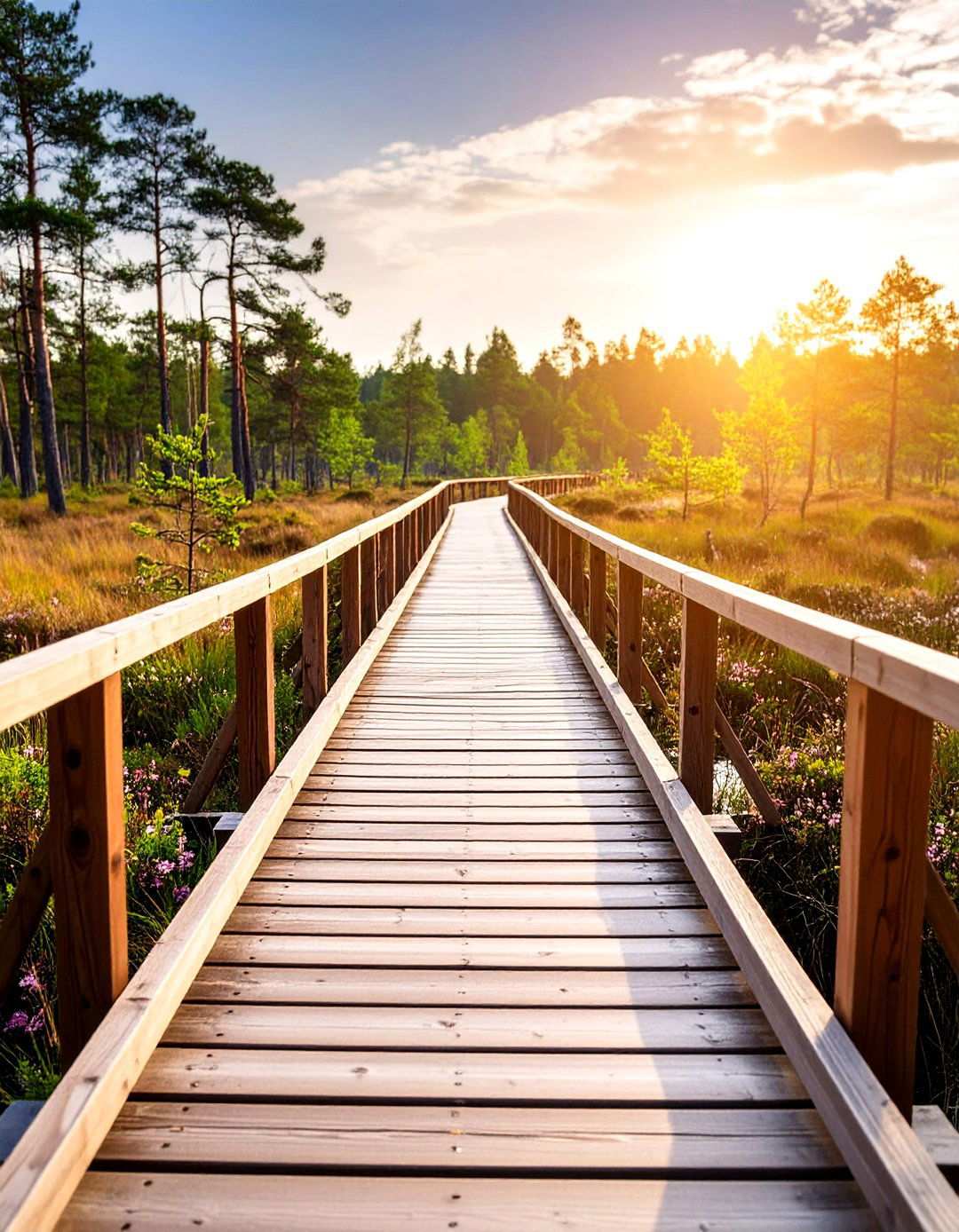 Raised Marsh Boardwalk - 24 Wooden Walkway Ideas