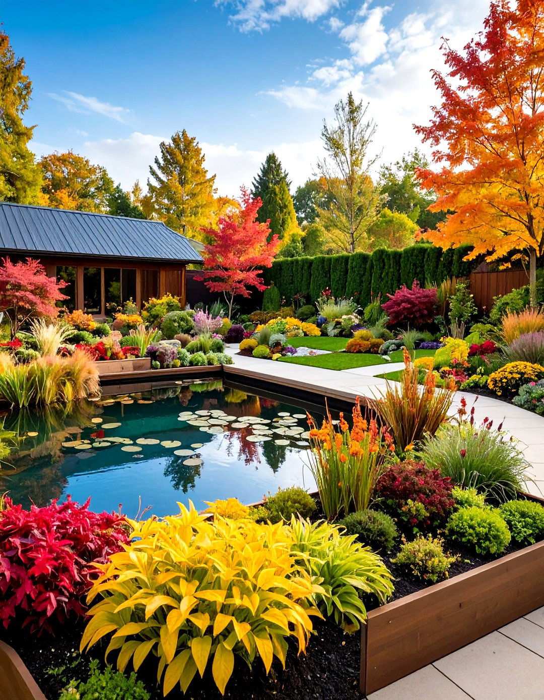 Raised Planter Integration - 24 Pond Edging Ideas