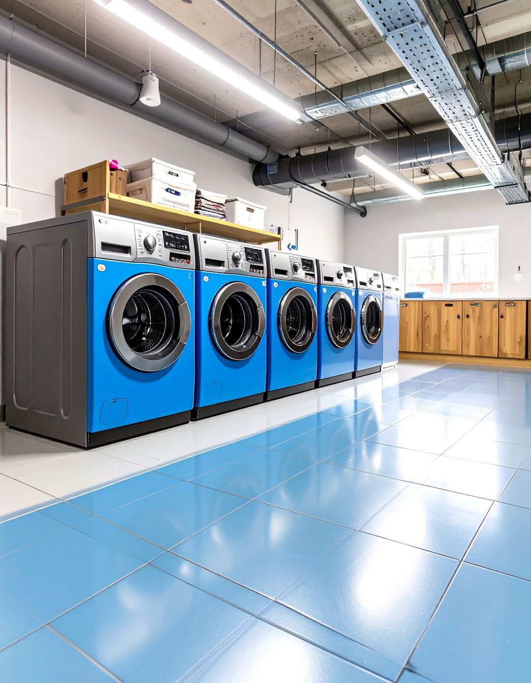 Raised Plastic Tile Systems - 24 Laundry Room Floor Ideas