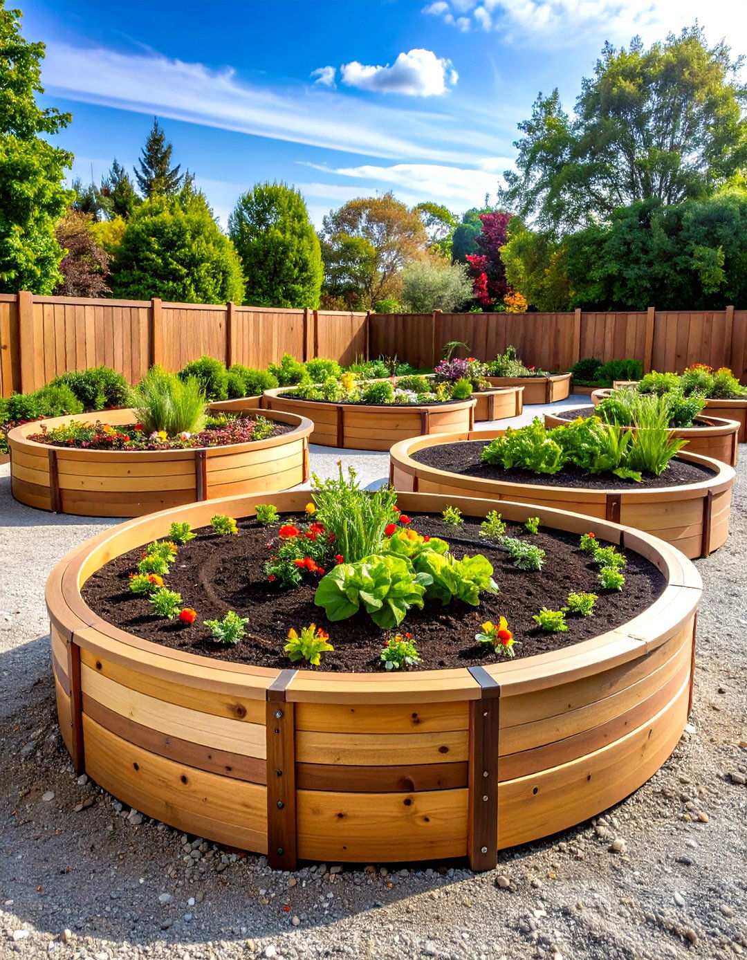 Raised Spiral Bed Systems - 24 Spiral Garden Design Ideas