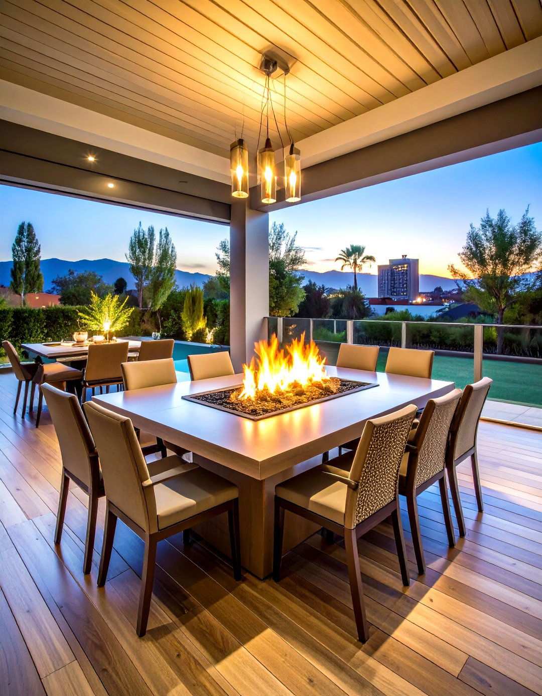 Raised Square Fire Pit Table Design - 24 Square Fire Pit Ideas
