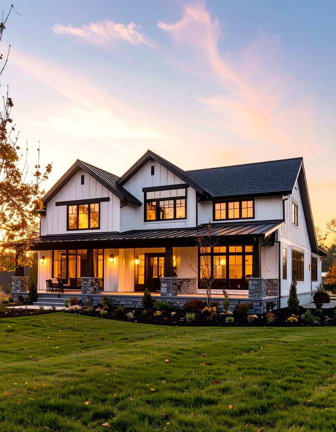 Ranch Style Renovation - 24 Houses With Black Windows