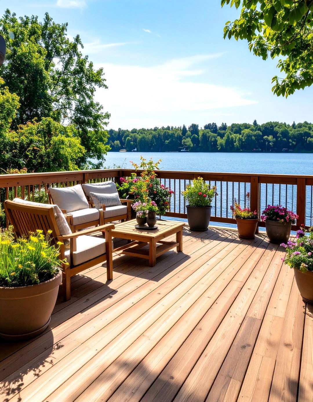 Reading Deck with Water Views - 24 Outdoor Reading Nook Ideas