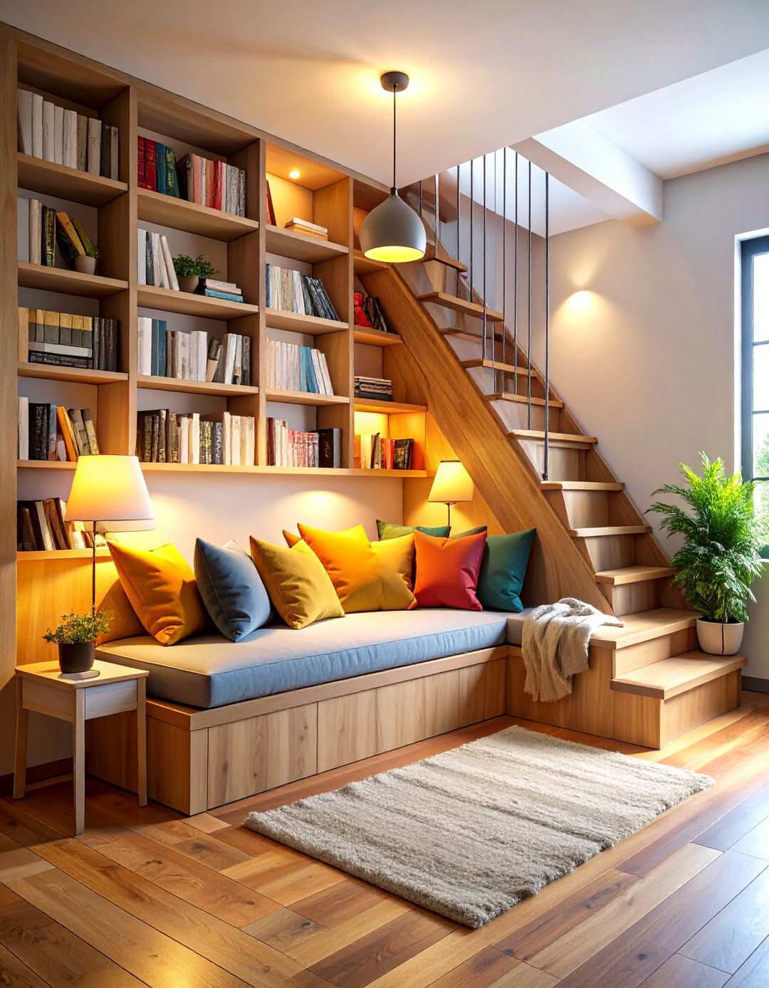 Reading Nook Retreat Corner - 24 Under Stair Storage Ideas