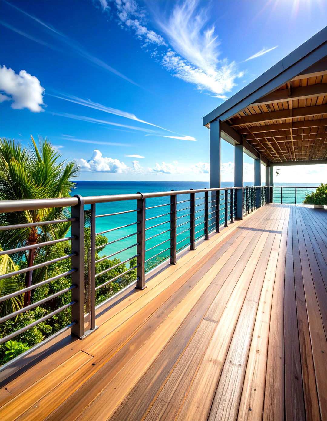Rebar Horizontal Railing System - 24 Horizontal Deck Railing Ideas