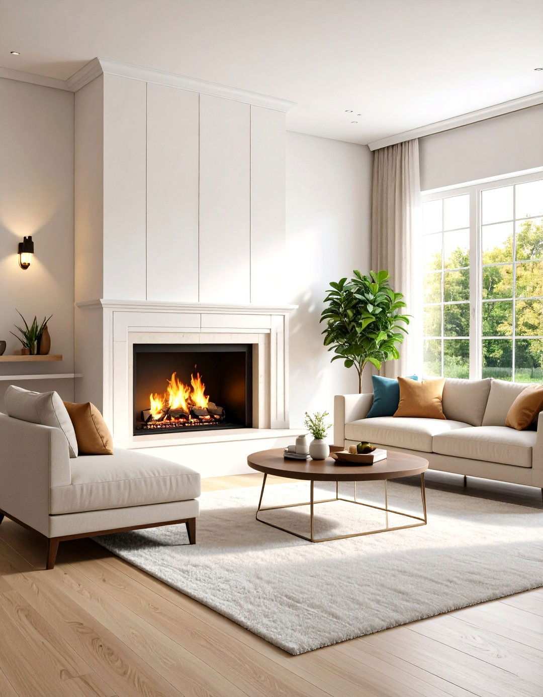 Recessed Wall Fireplace Installation - 24 Small Living Room Fireplace Ideas