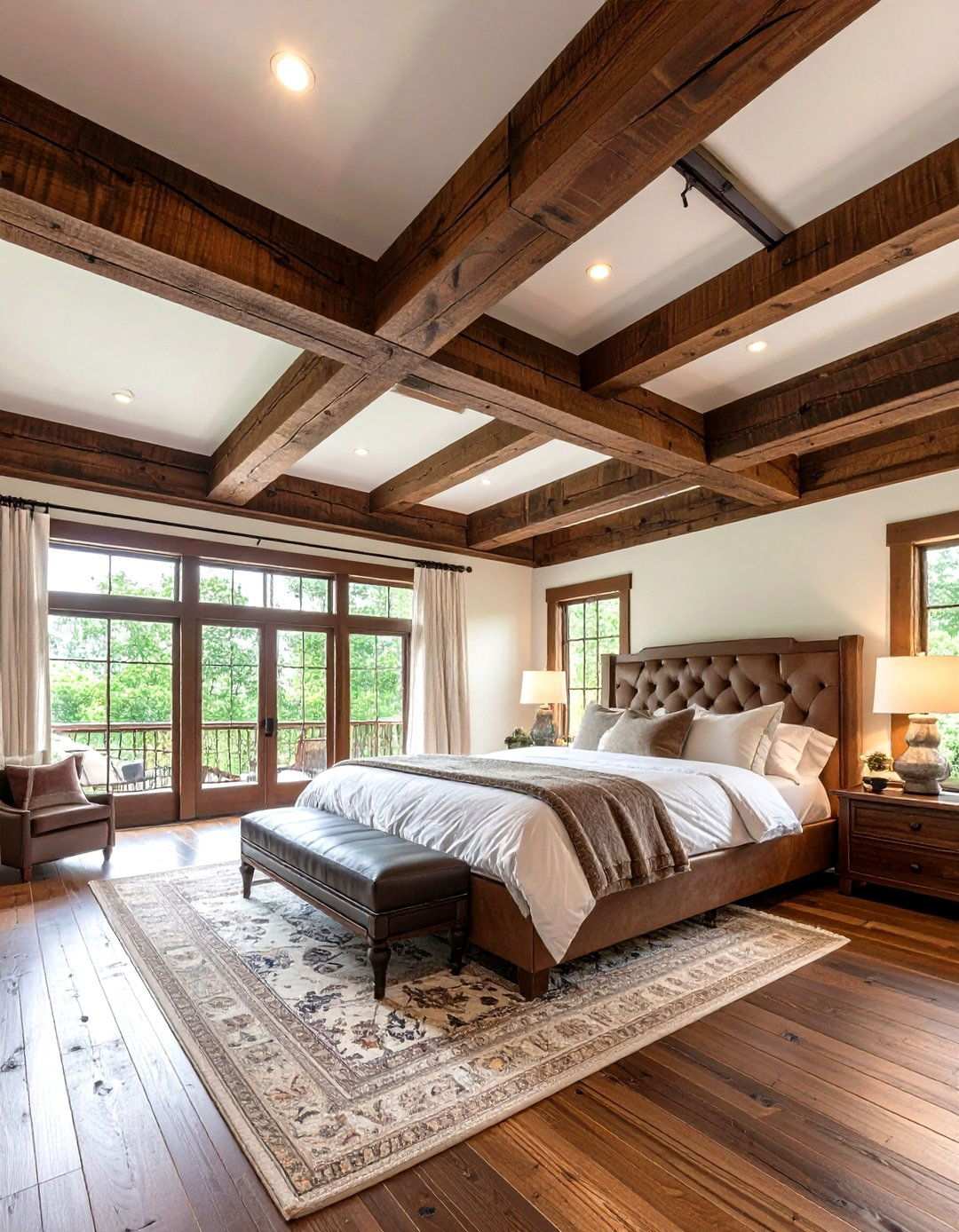 Reclaimed Chestnut Beam Ceilings - 24 Rustic Ceiling Ideas