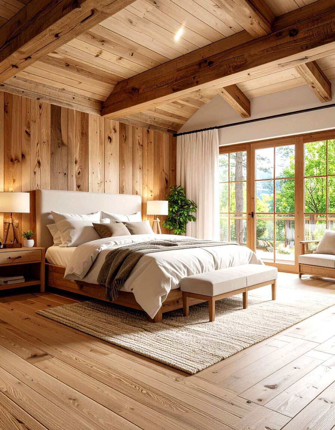 Reclaimed Wood Bedroom - 24 Hunting Bedroom Ideas