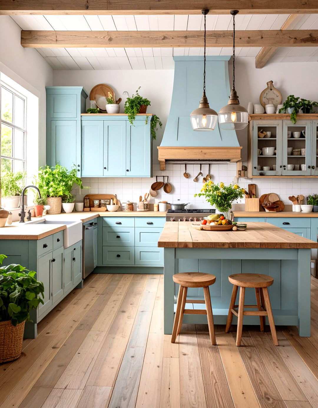 Reclaimed Wood Character Kitchen Planks - 24 Kitchen Floor Ideas