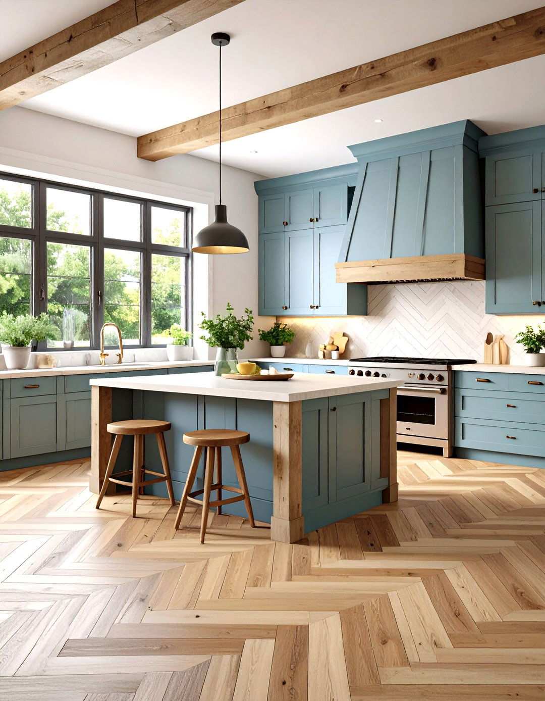 Reclaimed Wood Herringbone - 24 Rustic Backsplash Ideas