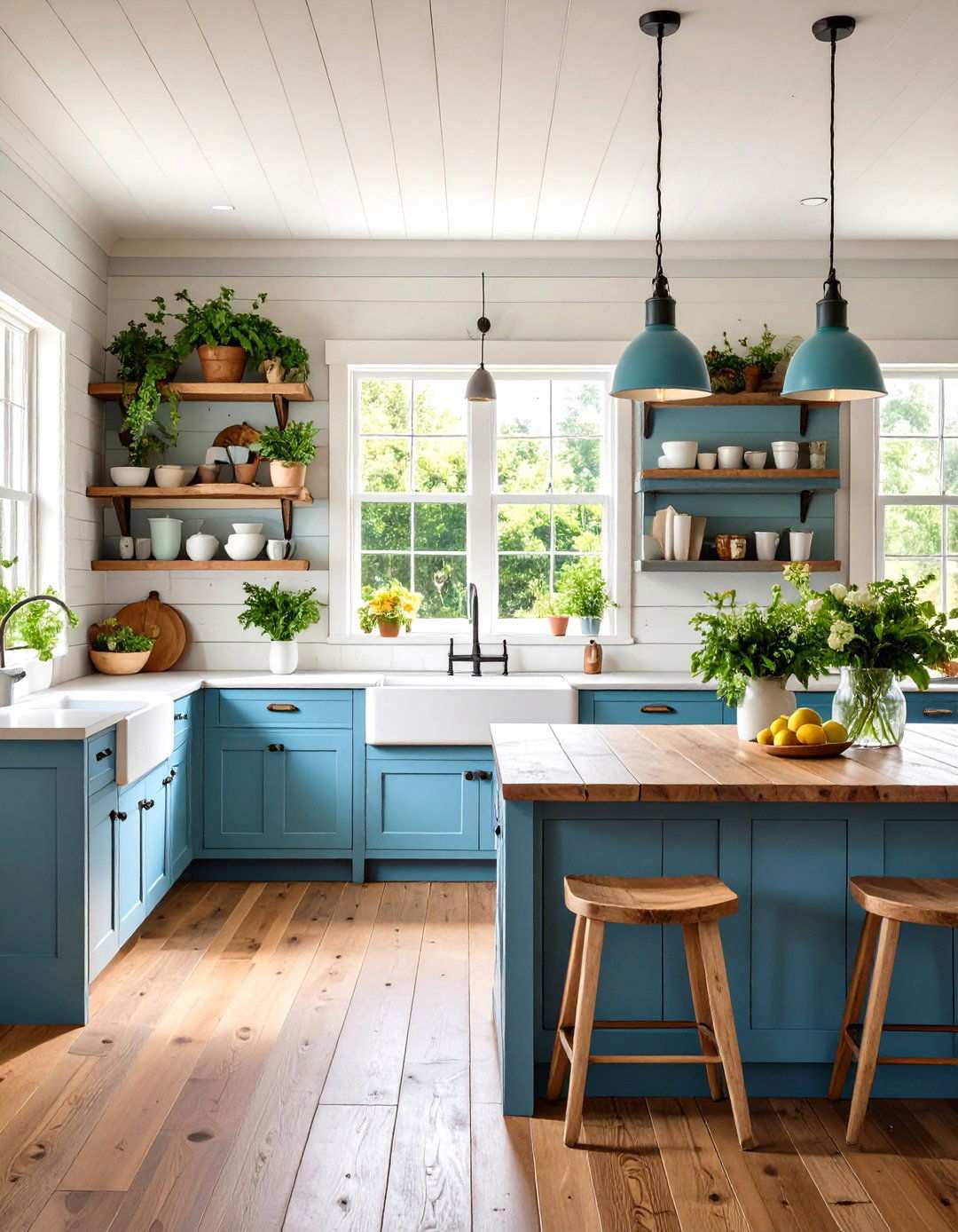 Reclaimed Wood Plank Backsplash with Farmhouse Warmth - 24 Kitchen Backsplash Ideas