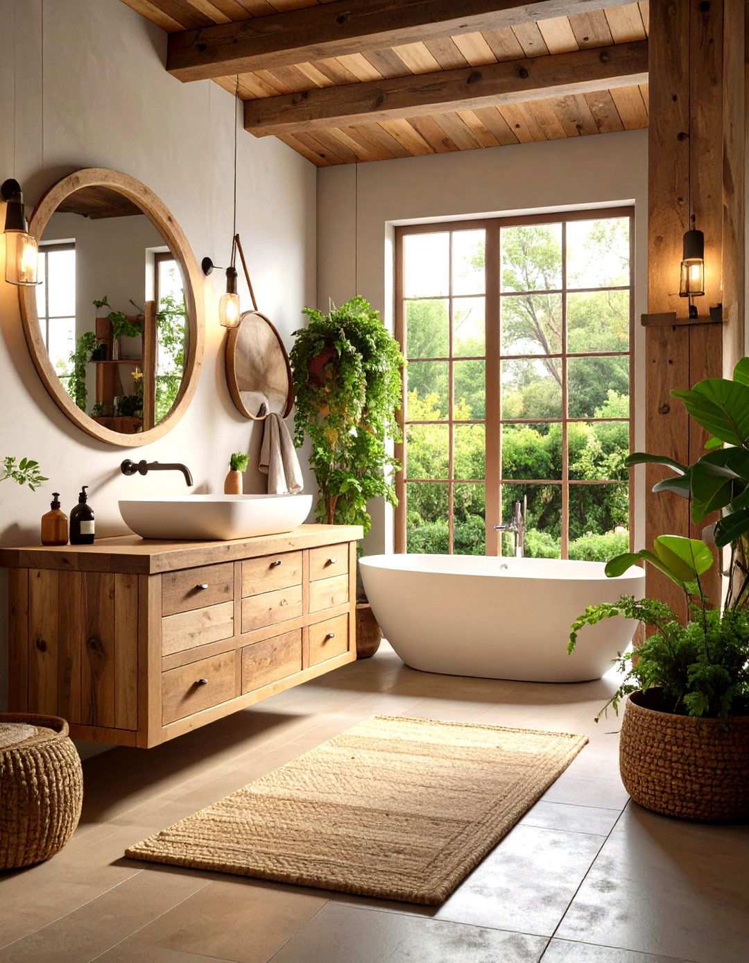 Reclaimed Wood Vanity Bathroom Style - 24 Masculine Bathroom Ideas