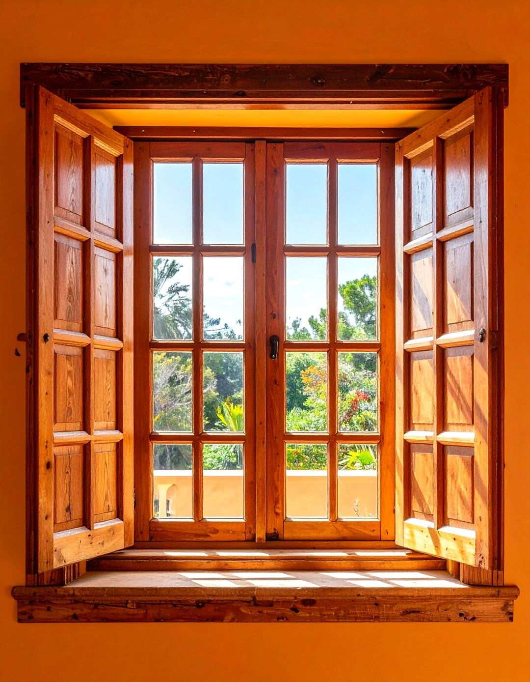 Reclaimed Wood Window Frames - 24 spanish style windows