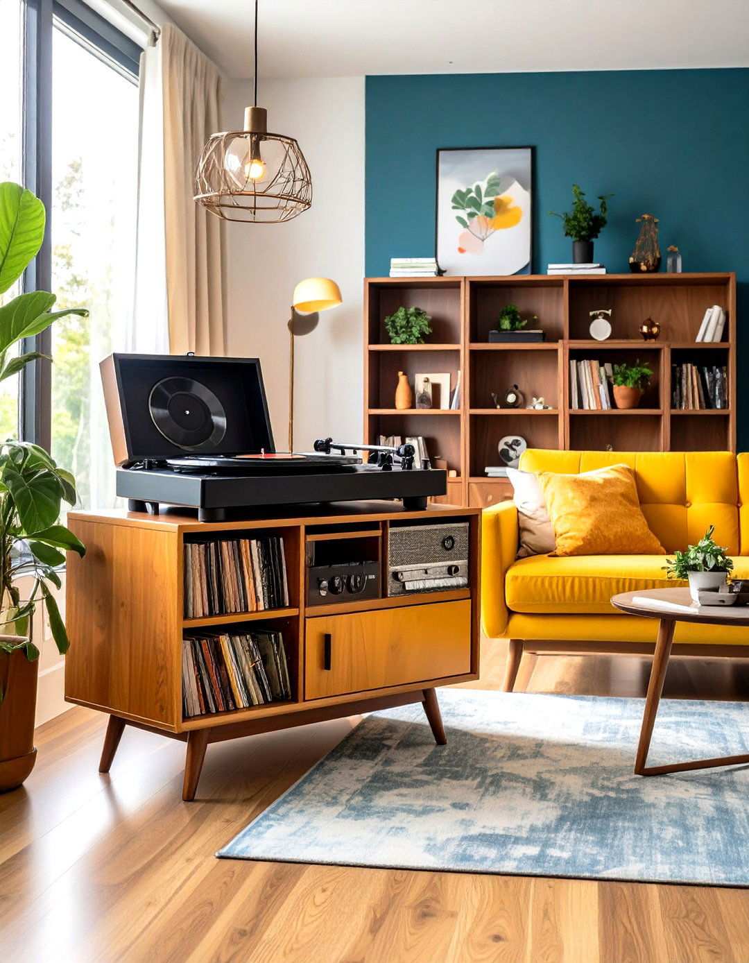 Record Player Stand Combinations - 24 Vinyl Record Storage Ideas