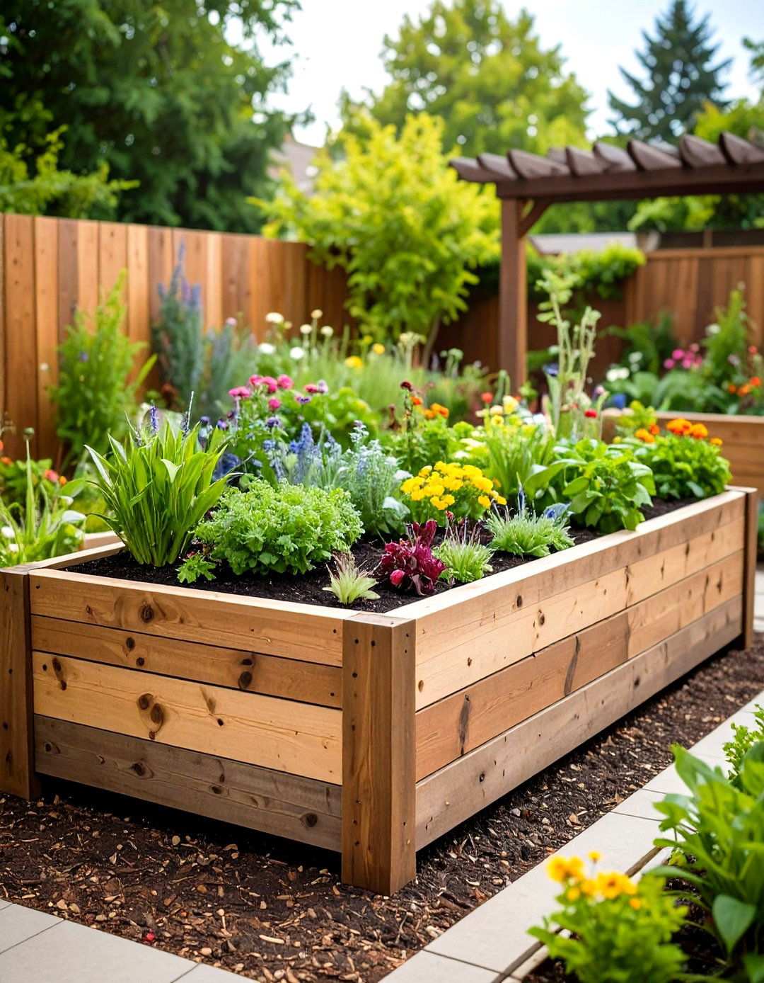 Recycled Lumber Assembly - 24 Inexpensive Raised Garden Bed Ideas