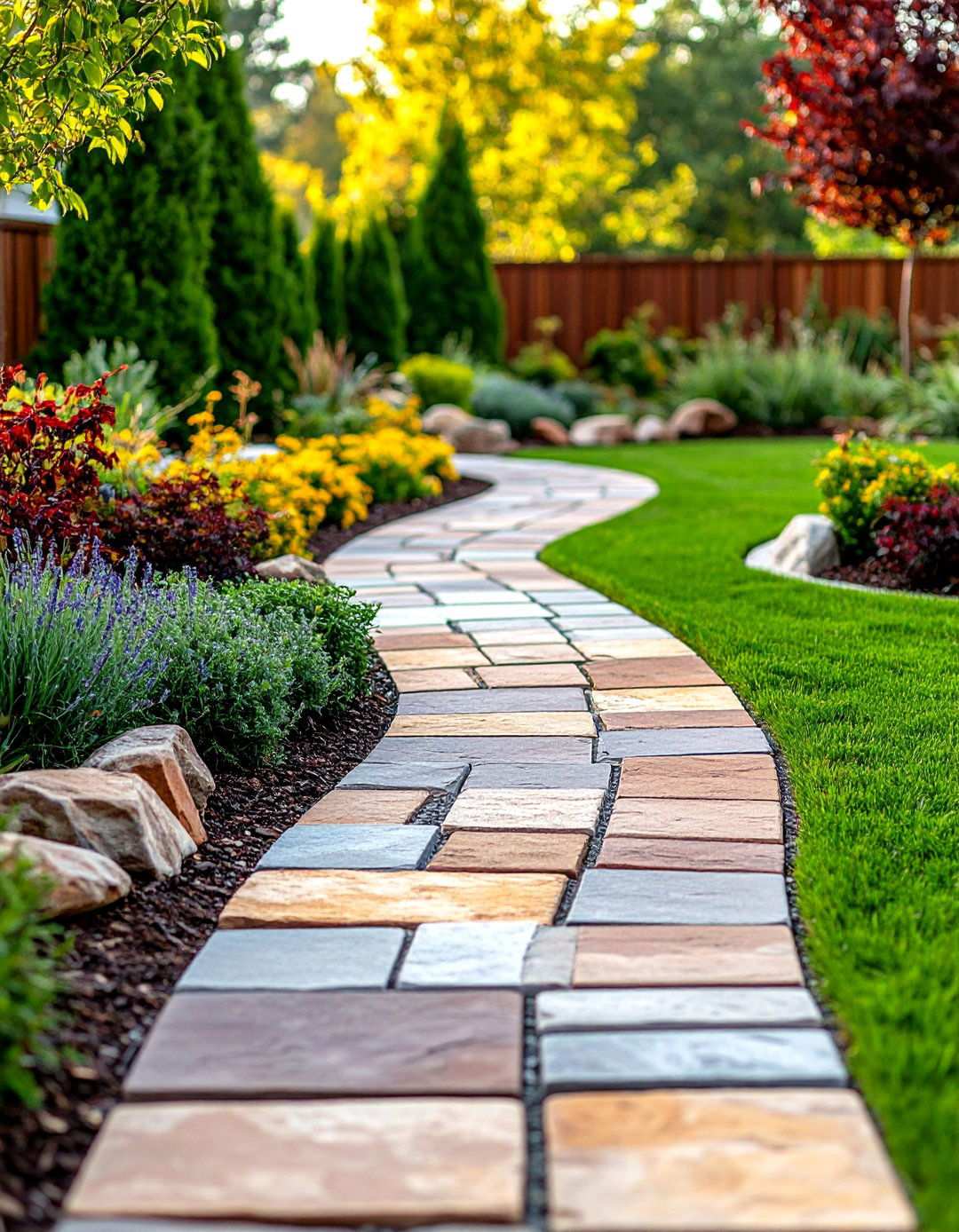 Recycled Material Sustainable Walkways - 24 Stone Walkway Ideas