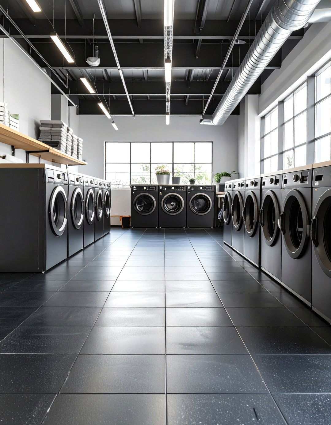 Recycled Rubber Sheet Flooring - 24 Laundry Room Floor Ideas