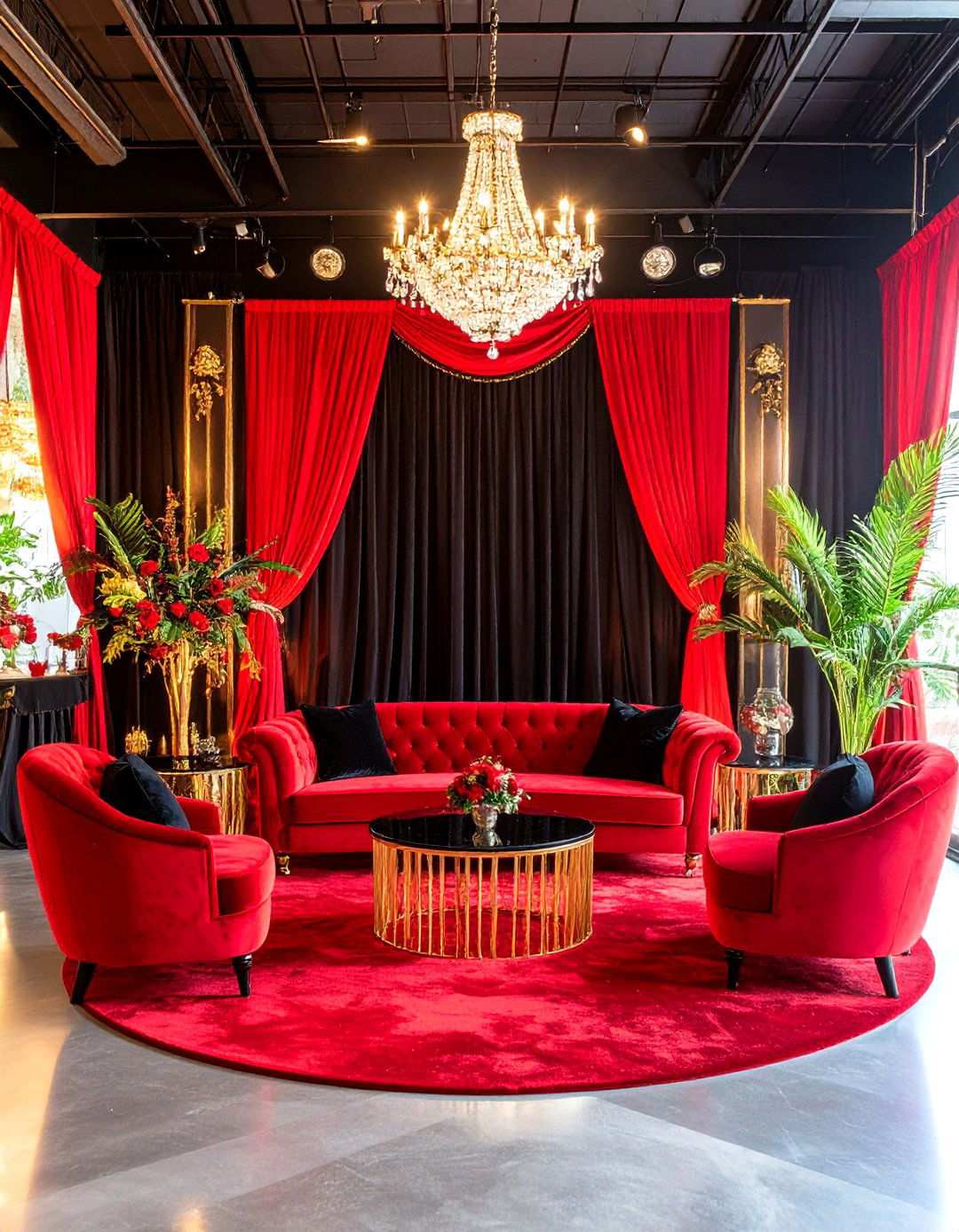 Red and Black Photo Booth - 24 Red and Black Wedding Ideas