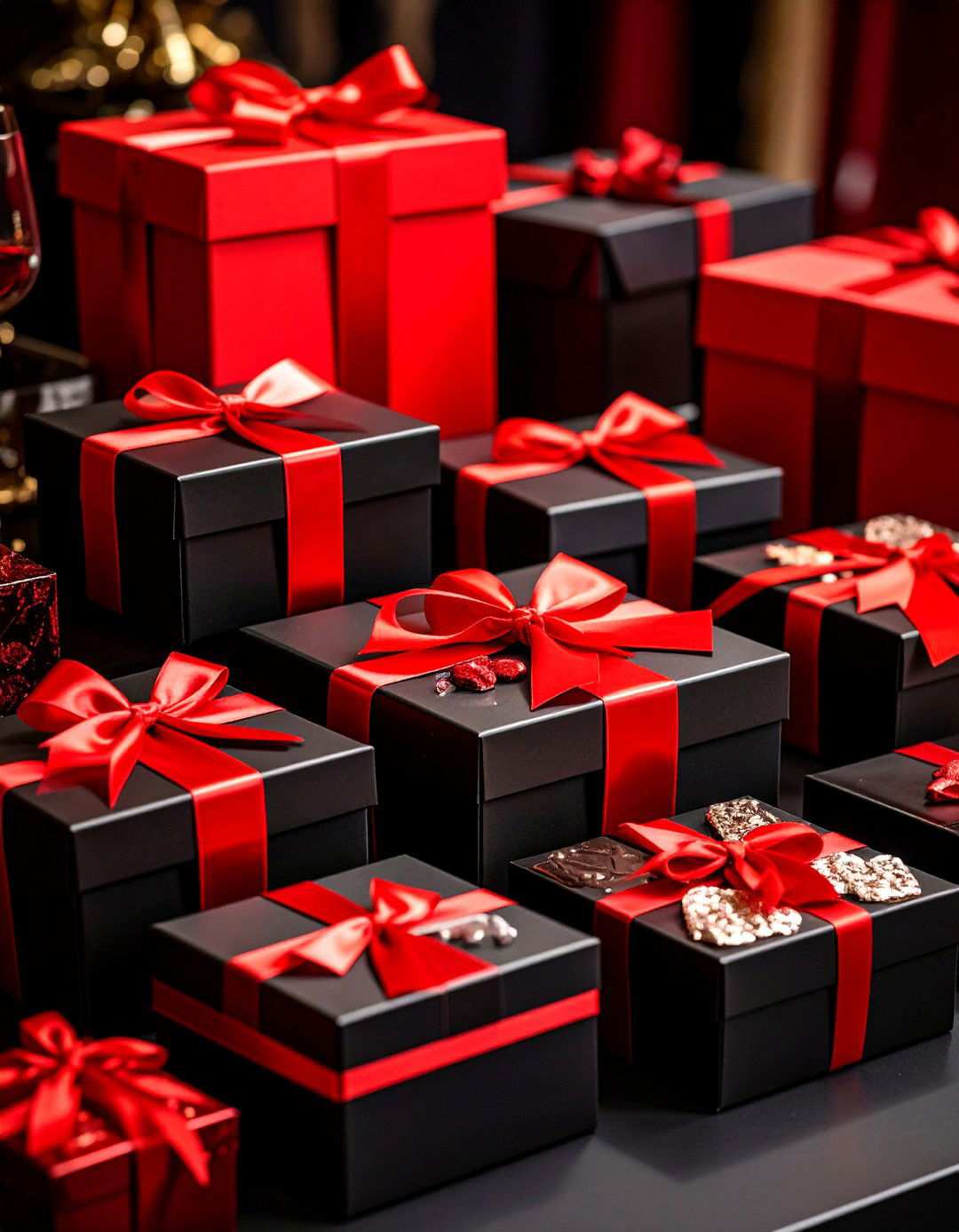Red and Black Wedding Favors - 24 Red and Black Wedding Ideas