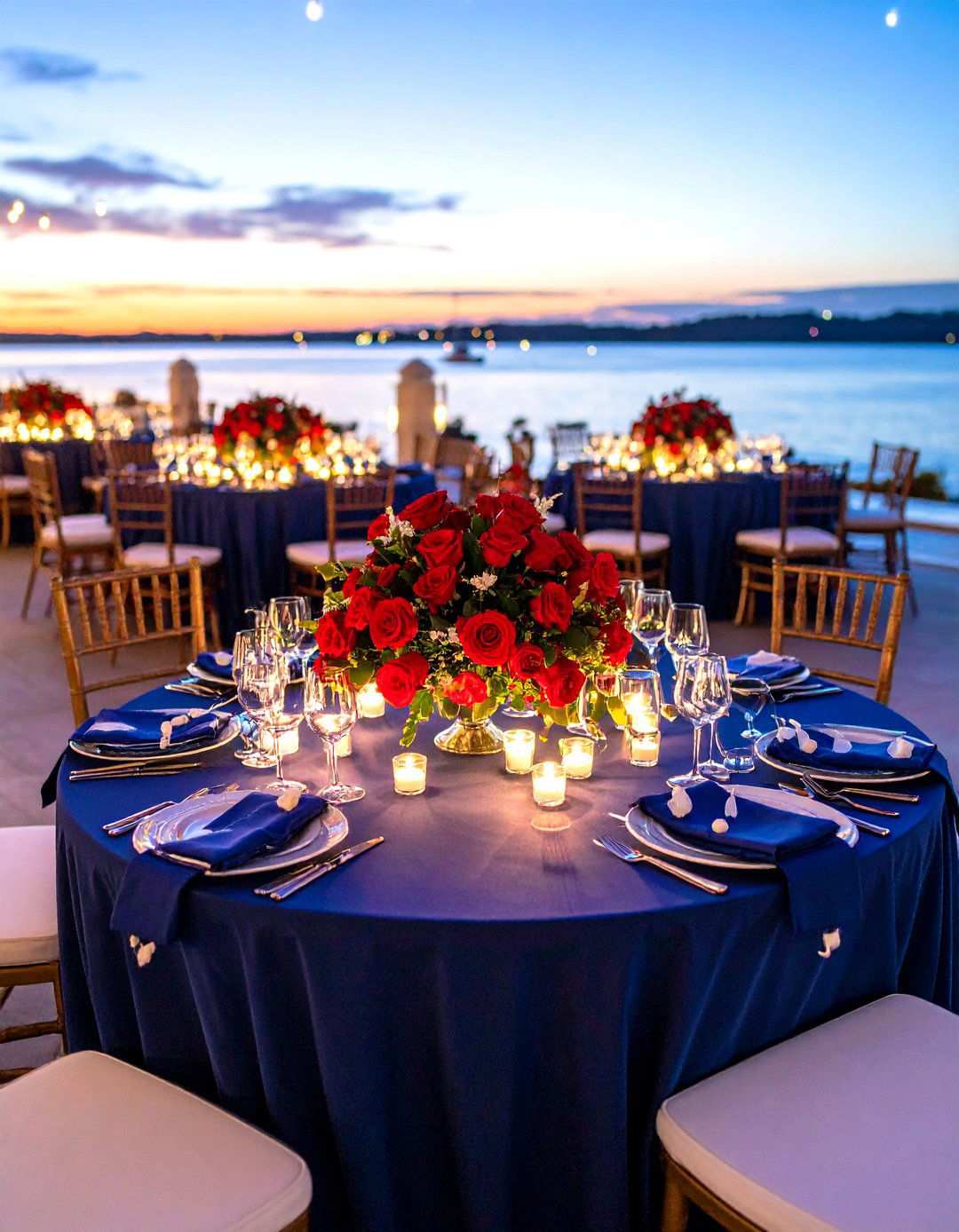 Red and Navy Nautical Wedding - 24 Red Wedding Theme Ideas