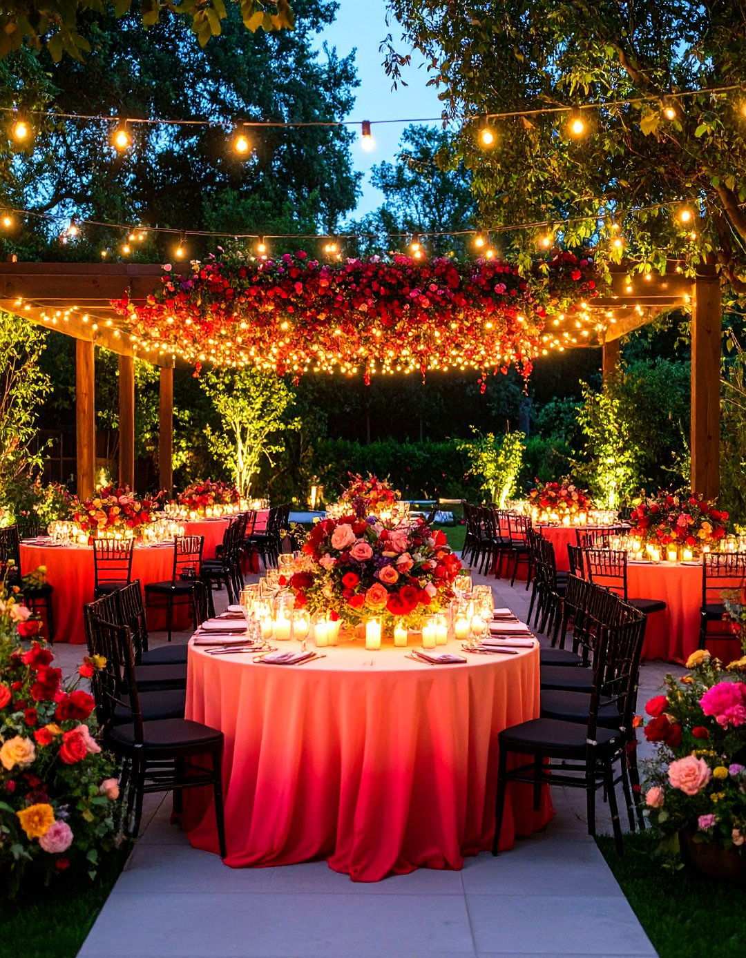 Red and Pink Ombre Wedding - 24 Red Wedding Theme Ideas