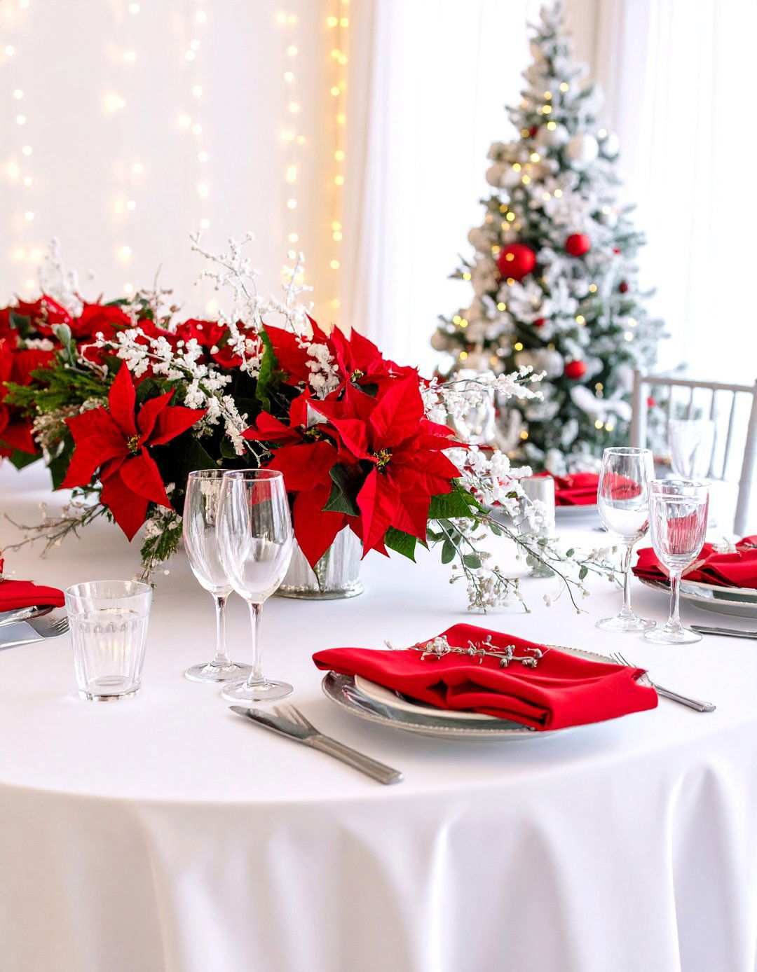 Red and Silver Winter Wonderland Wedding - 24 Red Wedding Theme Ideas
