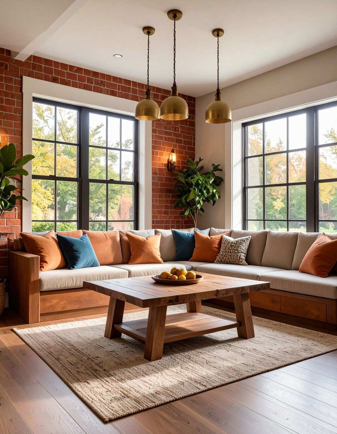 Red Brick Kitchen Breakfast Nook - 24 Red Brick Kitchen Ideas