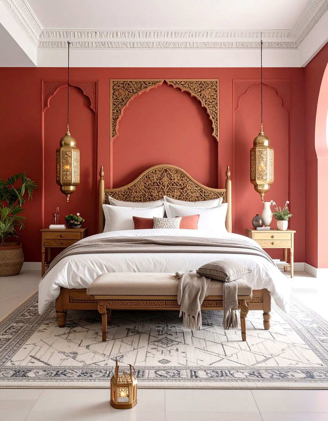 Red Moroccan Style Bedroom - 24 Red Bedroom Ideas