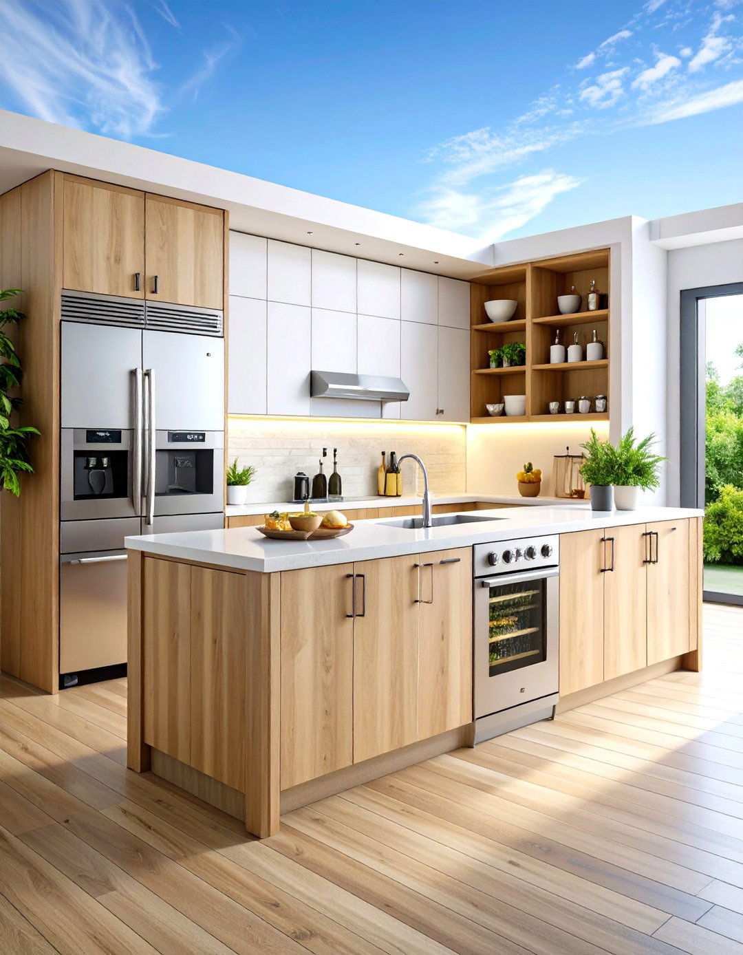 Refrigeration Center Island - 24 Outdoor Kitchen Island Ideas