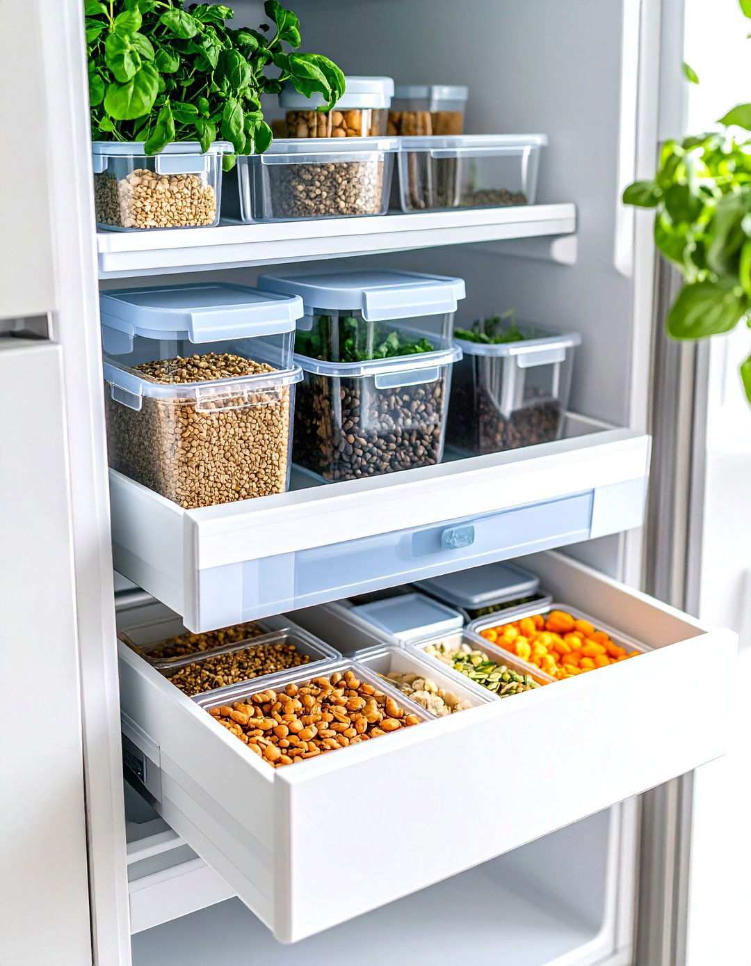 Refrigerator Drawer System - 24 Seed Storage Ideas