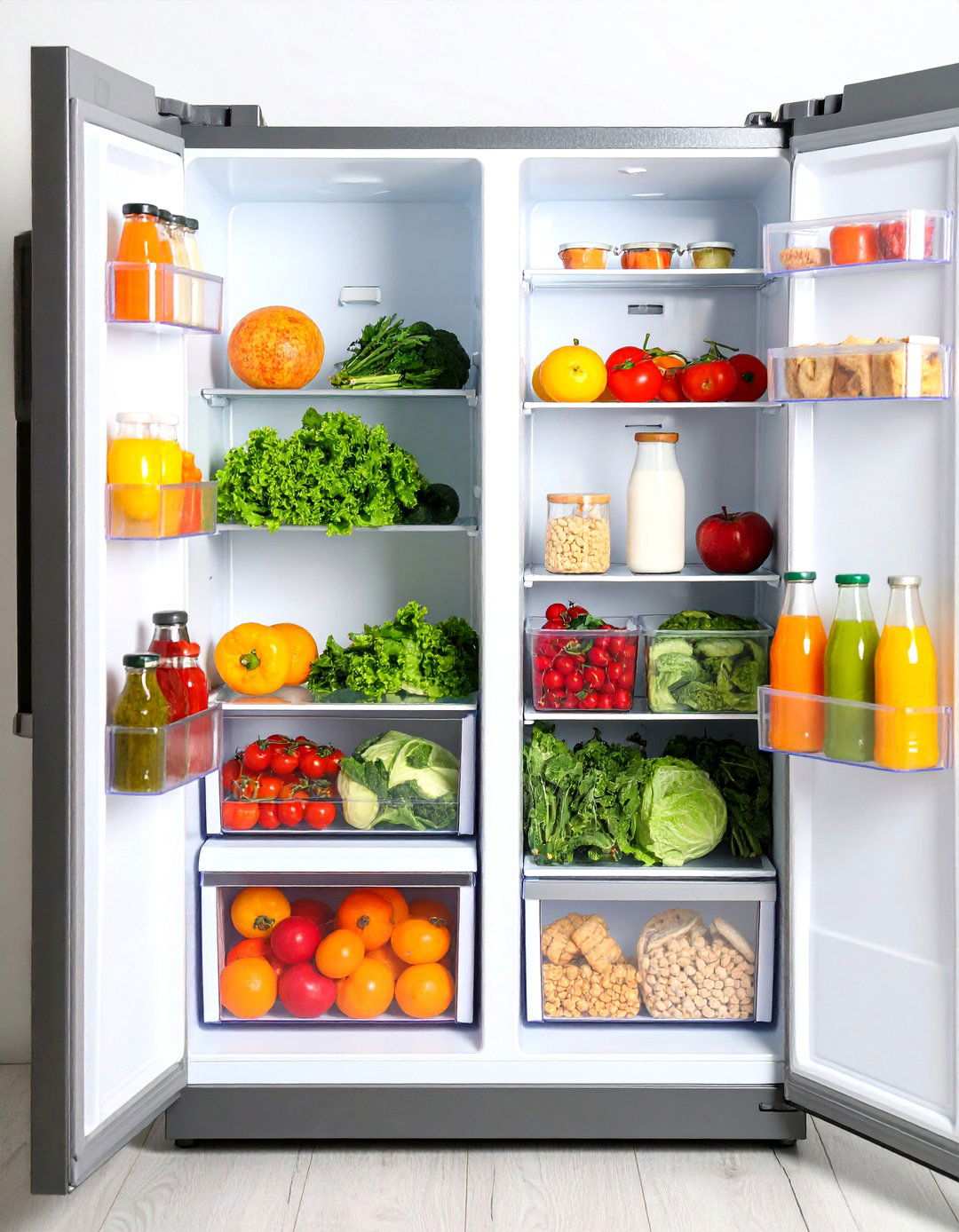 Refrigerator Snack Zone Creation - 24 Snack Storage Ideas