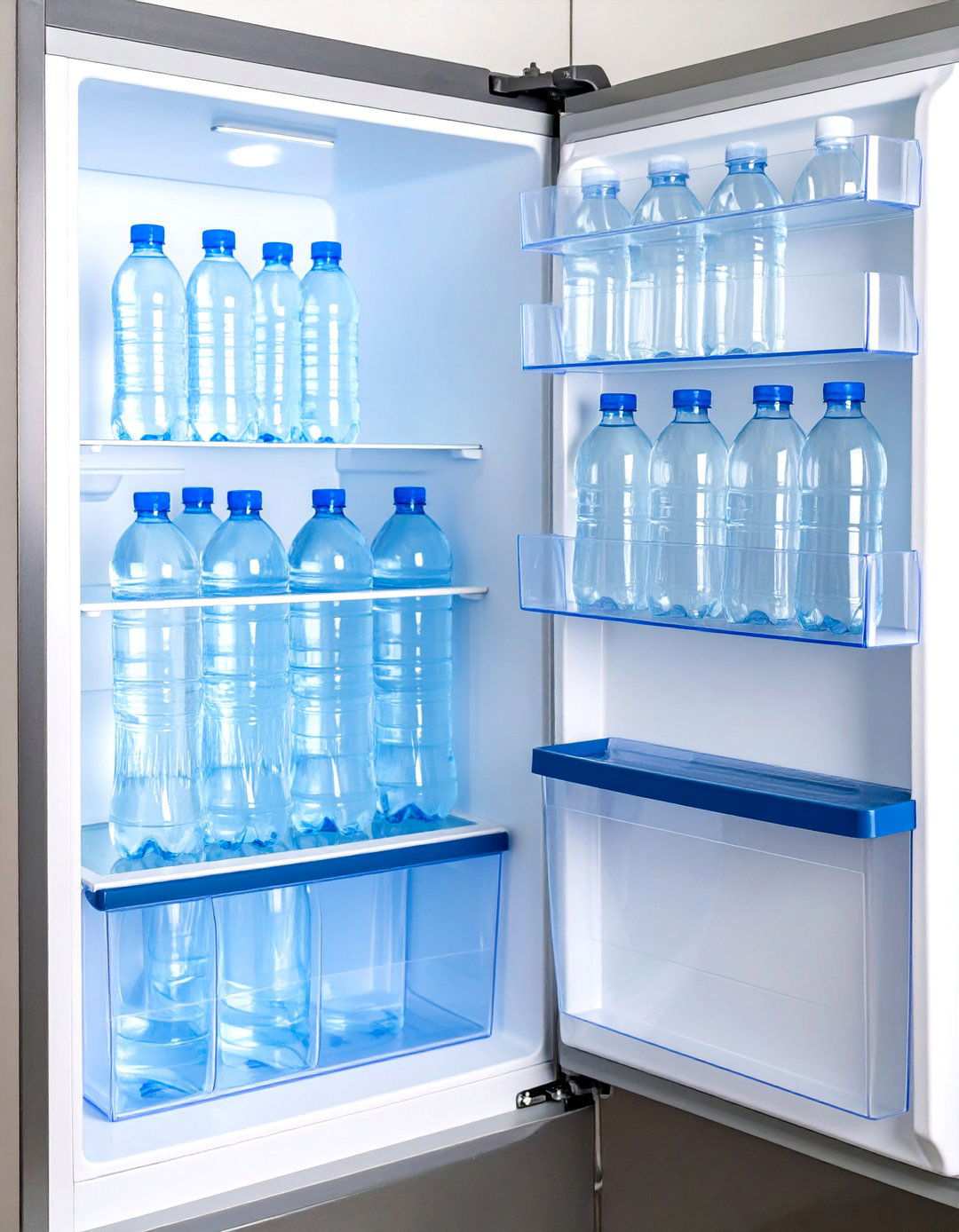 Refrigerator Storage Bins - 24 Water Bottle Storage Ideas