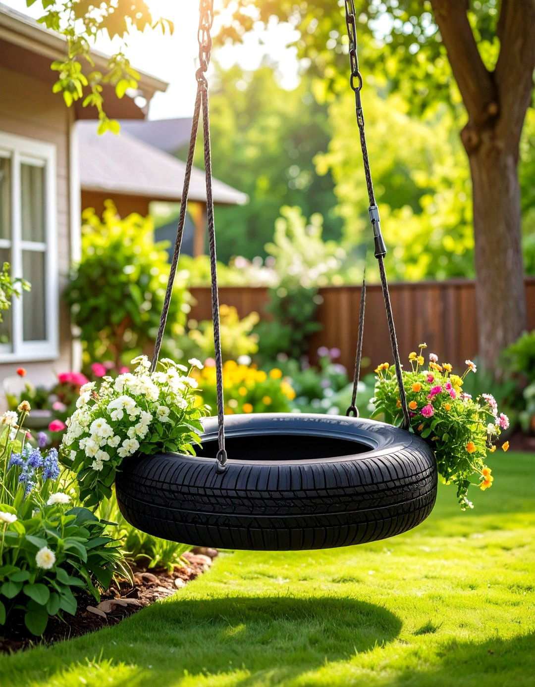 Removable Tire Swing System - 24 Tire Swing Ideas