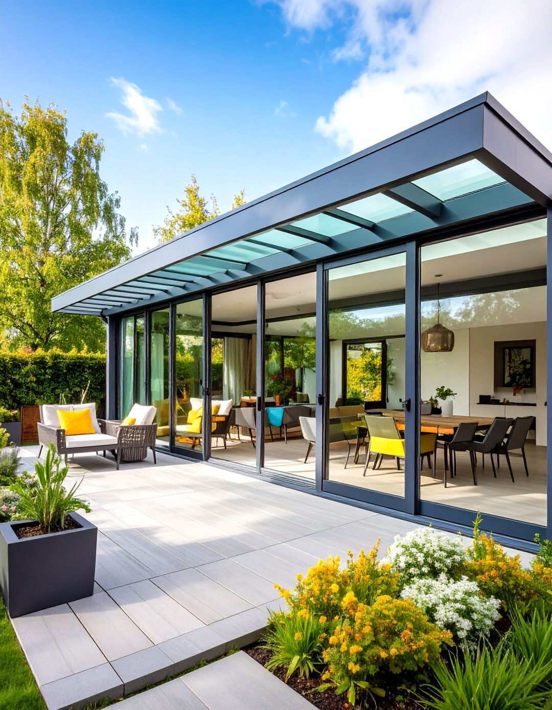 Retractable Glass Systems - 24 Pergola Cover Ideas