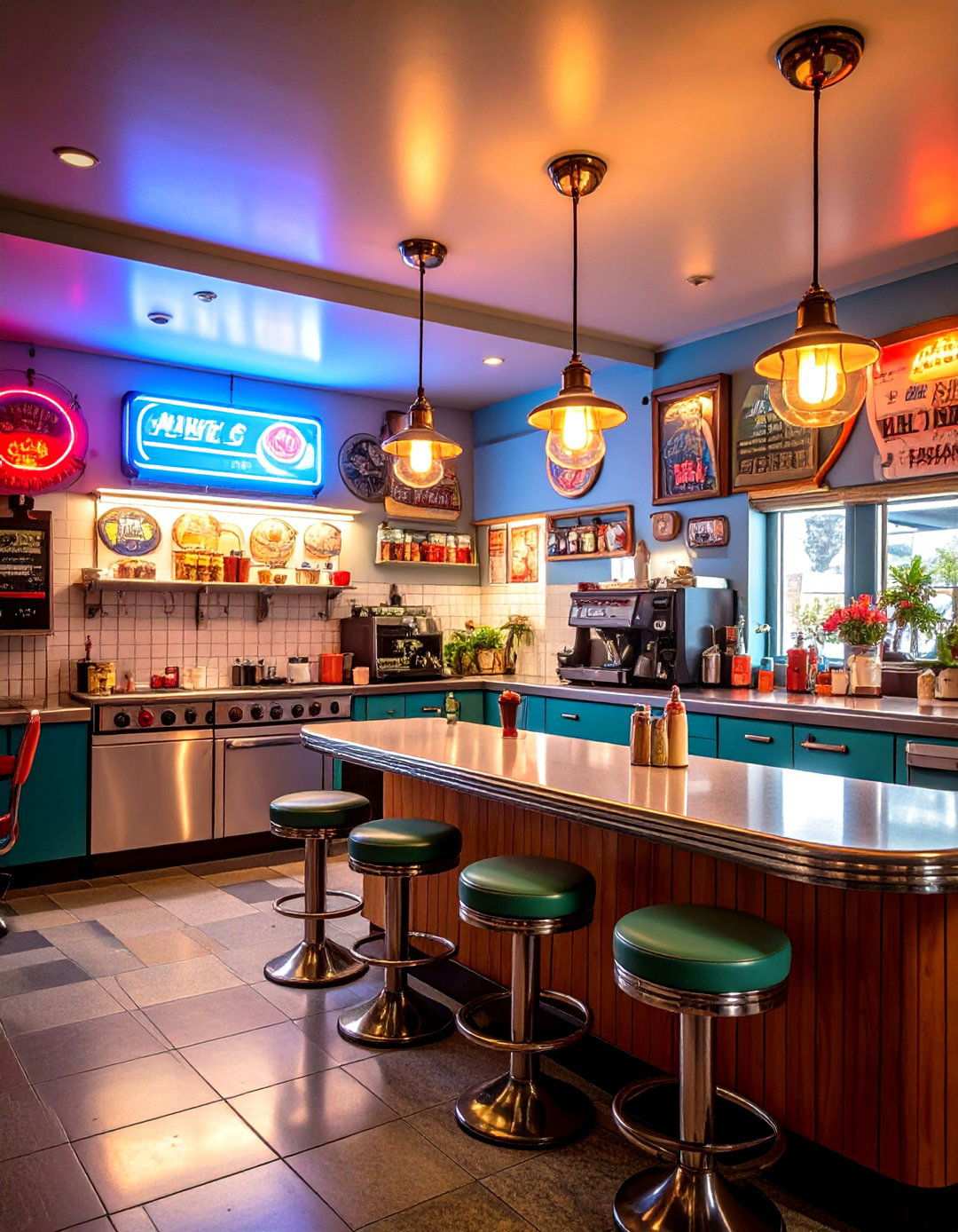 Retro Diner Style Collection - 24 Kitchen Wall Decor Ideas