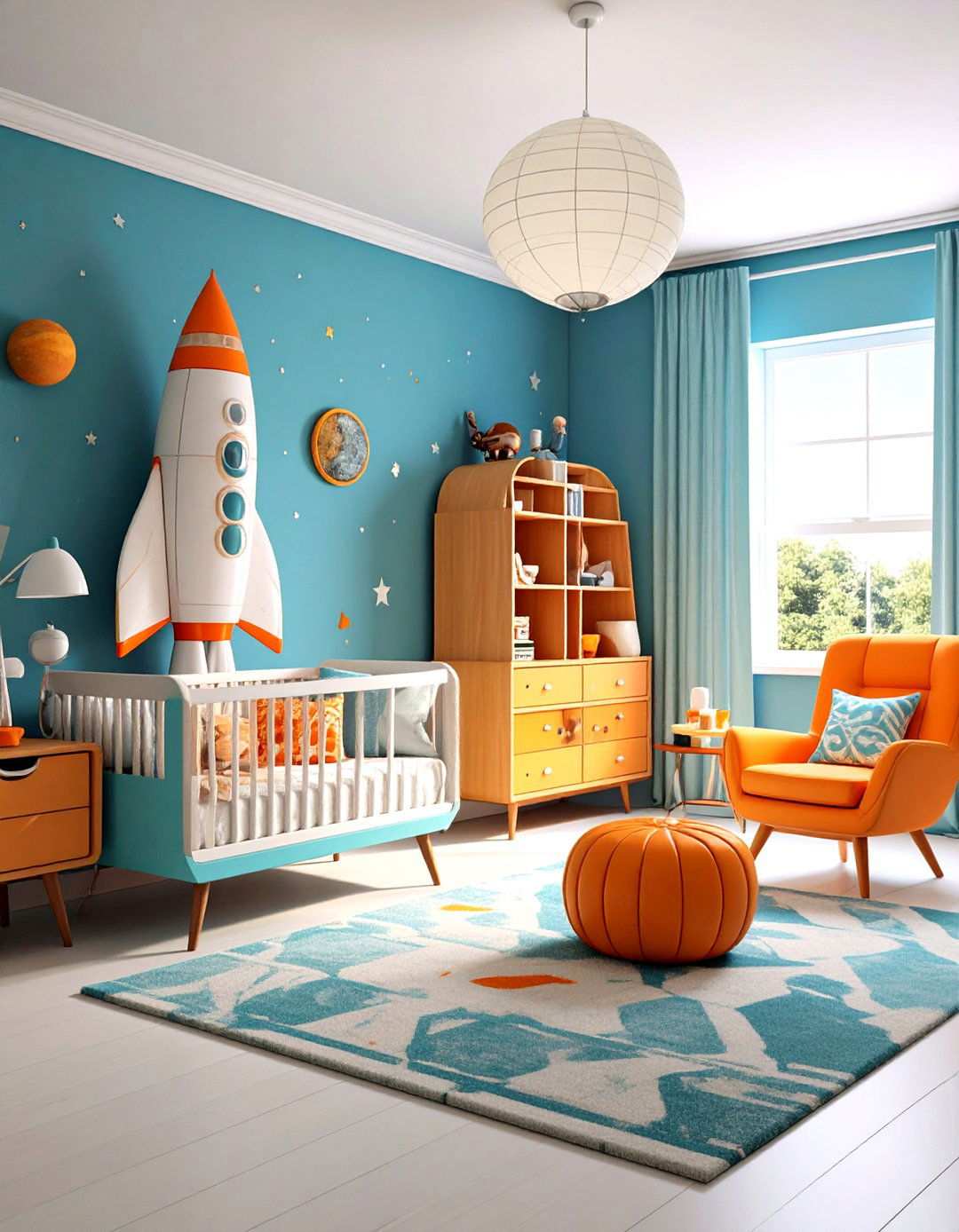 Retro Space Age Design - 24 Space-themed Nursery Ideas