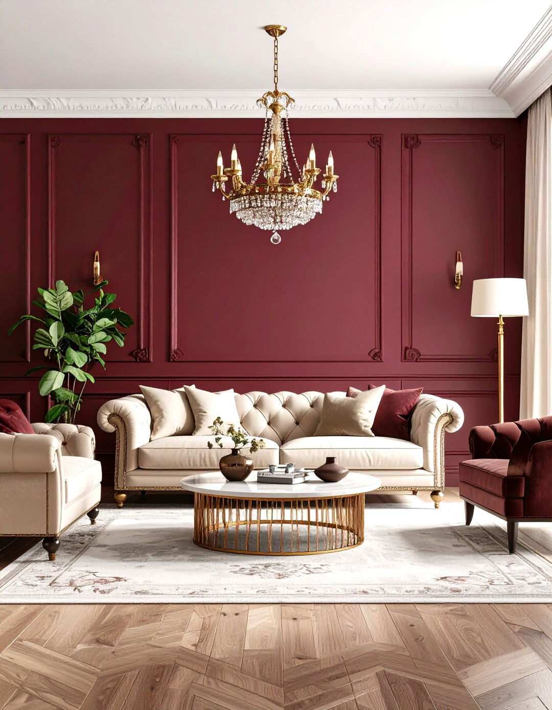 Rich Burgundy Living Room Paint - 24 Living Room Paint Colors