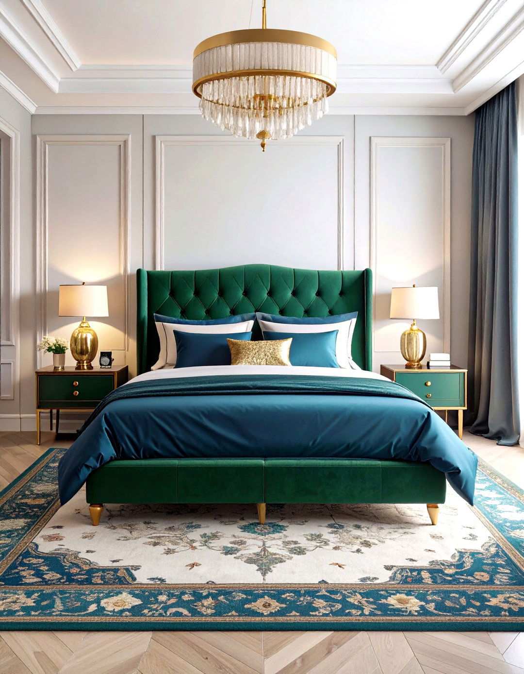 Rich Jewel Tone Master Suite Design - 24 Luxury Interior Design Ideas