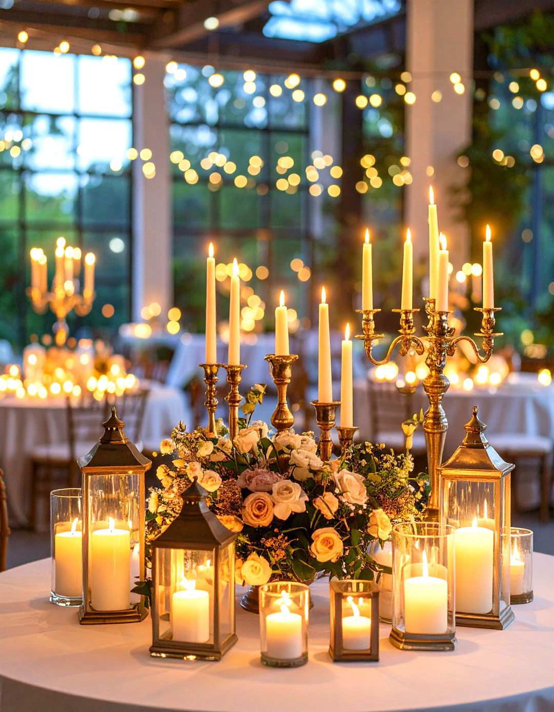 Romantic Candlelight Ambiance - 24 Vintage Wedding Ideas