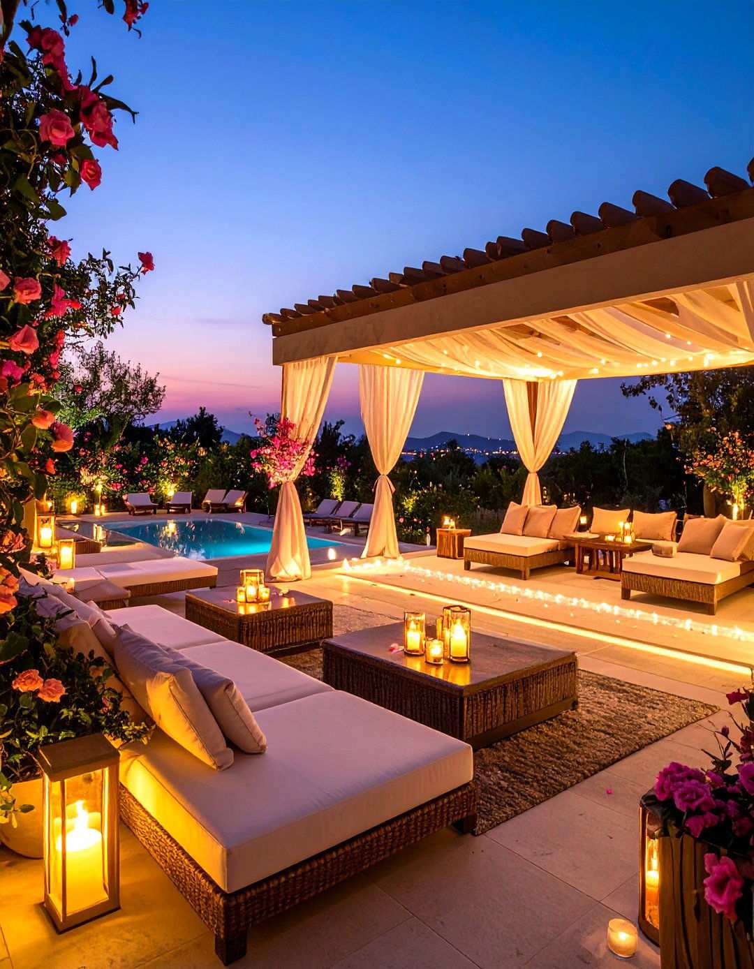 Romantic Evening Destination Design - 24 Hot Tub Decor Ideas