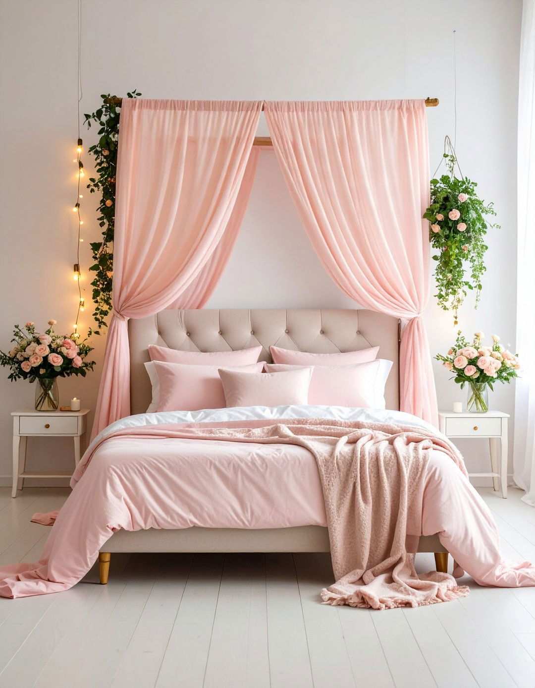 Romantic Pink Canopy Dreams - 24 Pink Bedroom Ideas