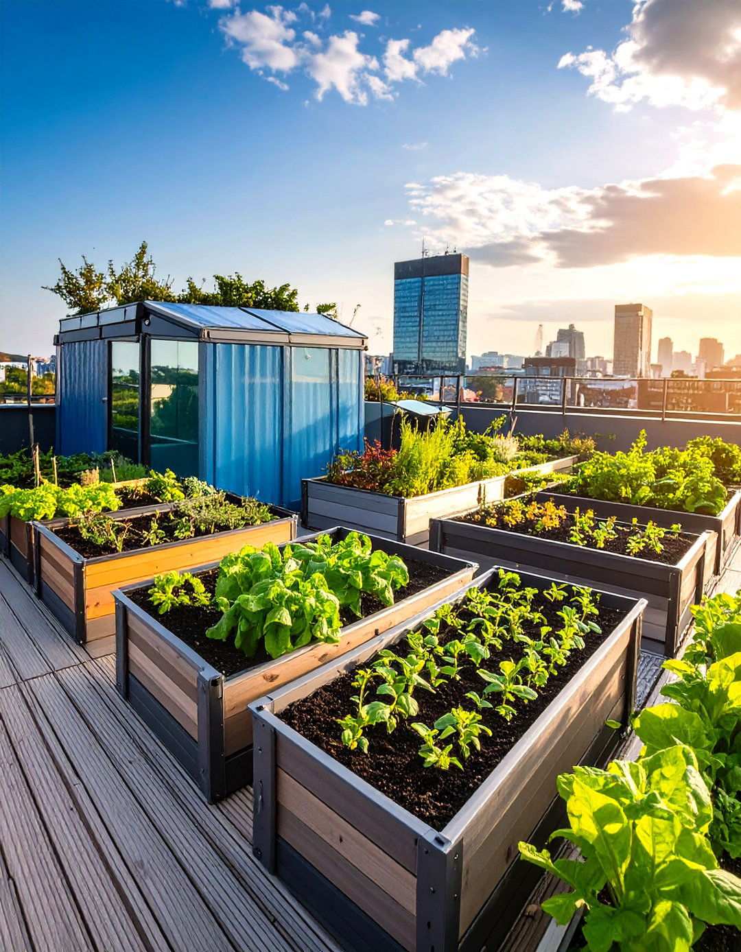 Rooftop Container Farm - 24 Urban Garden Ideas