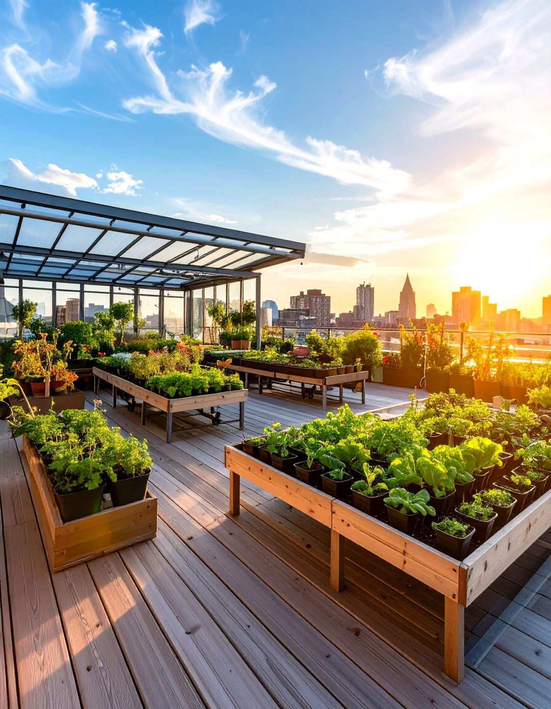 Rooftop Deck Greenhouse and Potting Area - 24 Rooftop Deck Ideas