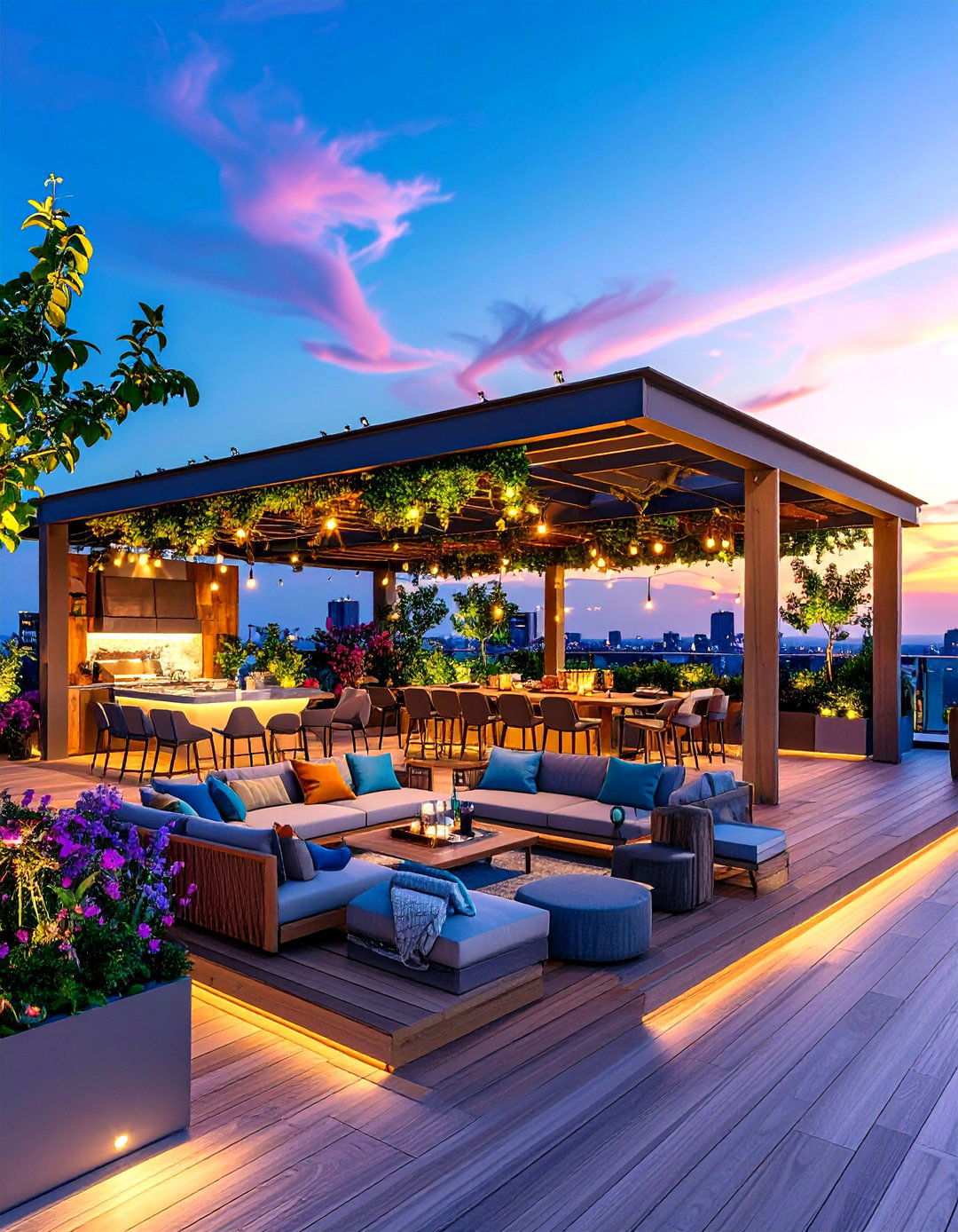 Rooftop Entertainment Pavilion - 24 Residential Rooftop Design Ideas