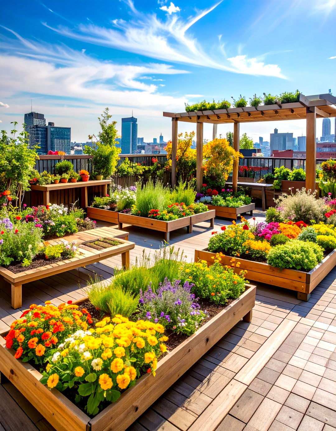 Rooftop Garden Paradise - 24 Rooftop Deck Ideas