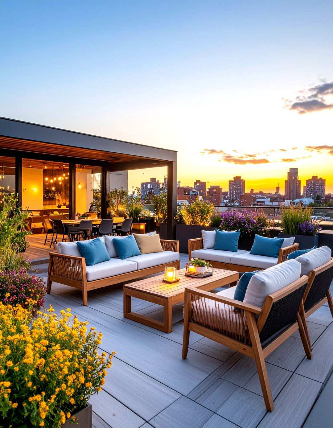 Rooftop Reading Library Nook - 24 Residential Rooftop Design Ideas