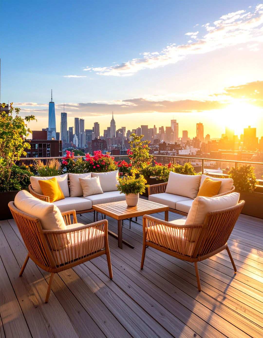 Rooftop Terrace Seating - 24 Outdoor Seating Ideas