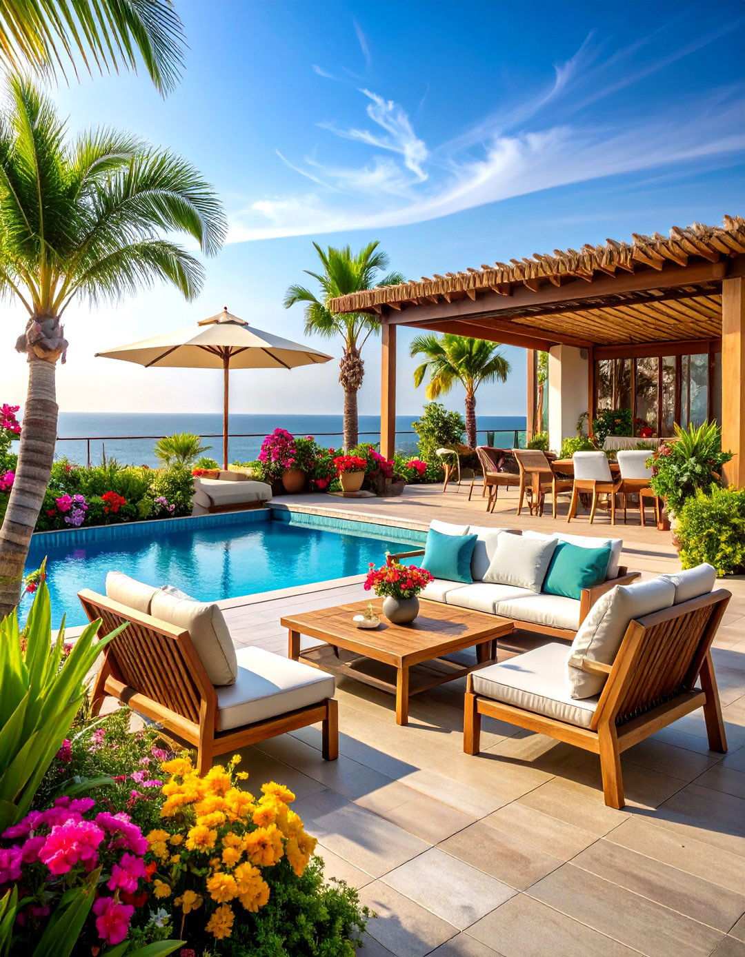 Rooftop Tropical Paradise Escape - 24 Residential Rooftop Design Ideas