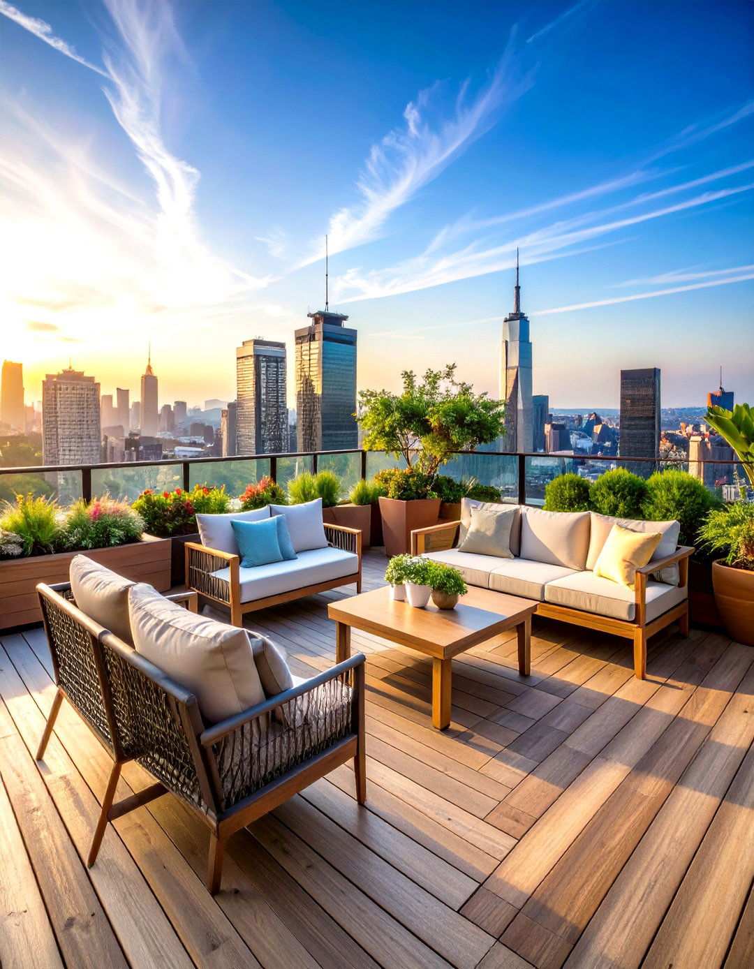 Rooftop Urban Deck Retreat - 24 Small Deck Ideas
