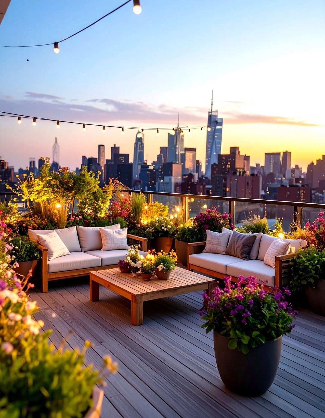 Rooftop Urban Garden Terrace - 24 Lanai Porch & Patio Designs